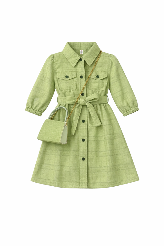 Girls Classy Dress with Sling