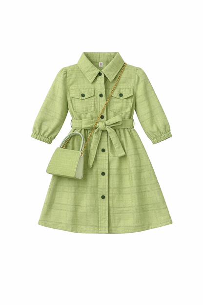 Girls Classy Dress with Sling