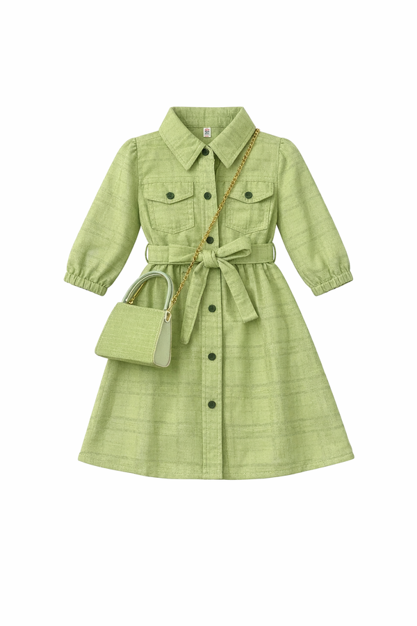 Girls Classy Dress with Sling