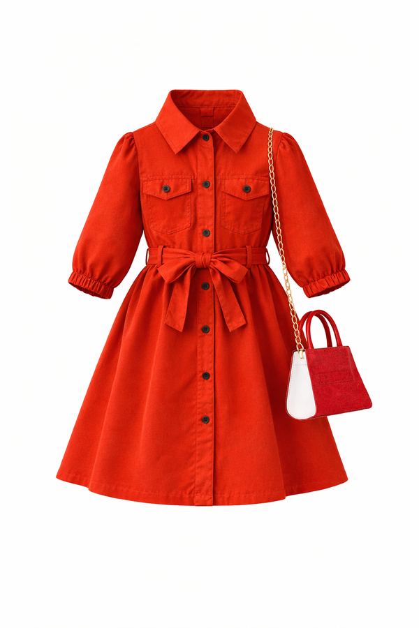 Girls Classy Dress with Sling