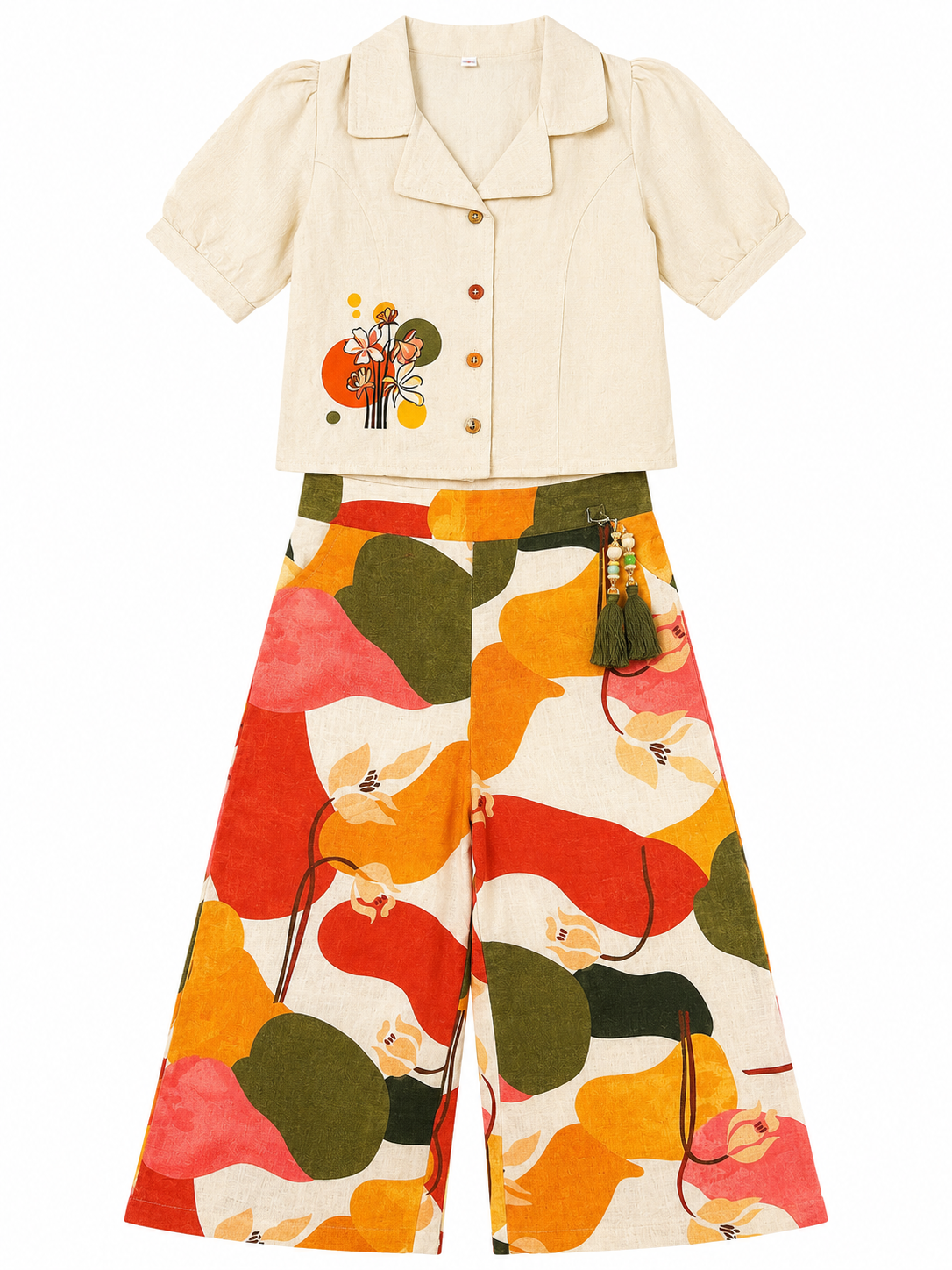 Girls Top & Palazzo Set
