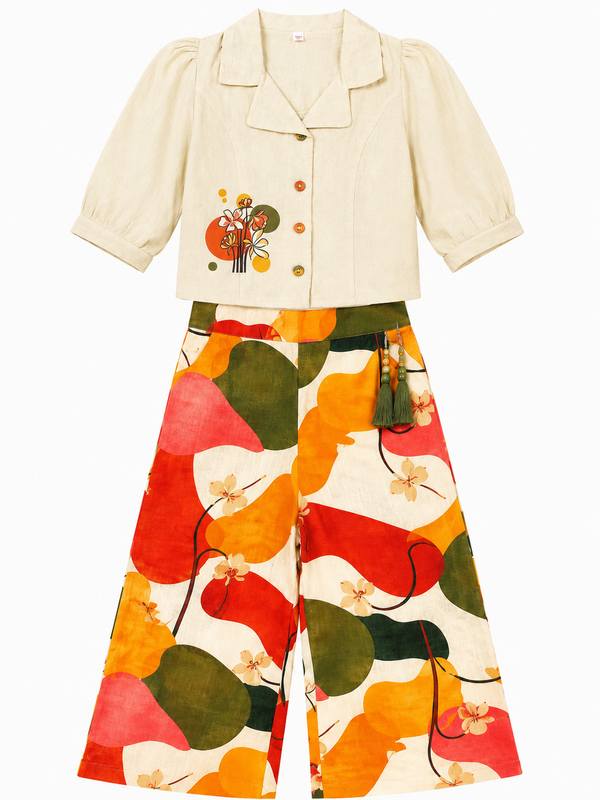 Girls Top & Palazzo Set