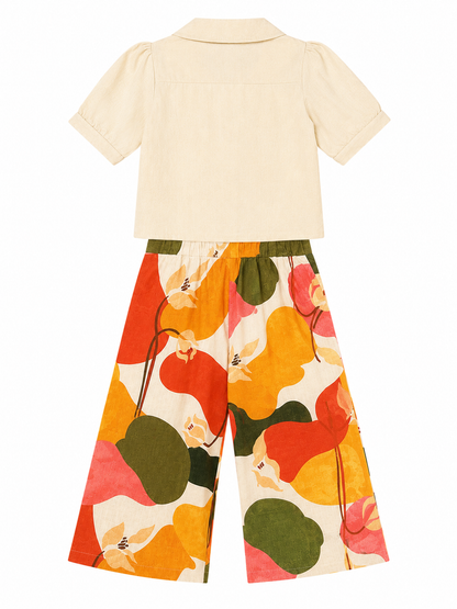 Girls Top & Palazzo Set