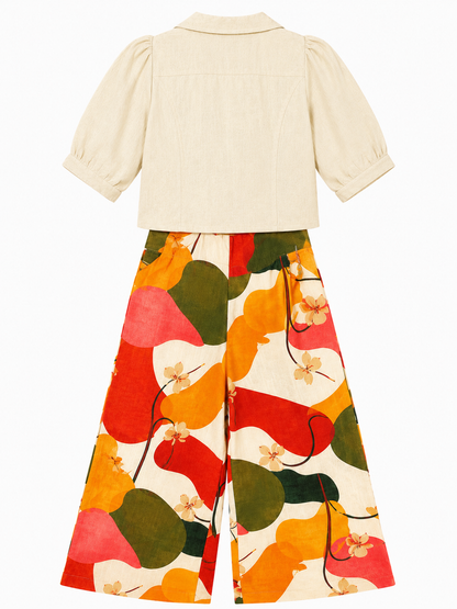 Girls Top & Palazzo Set