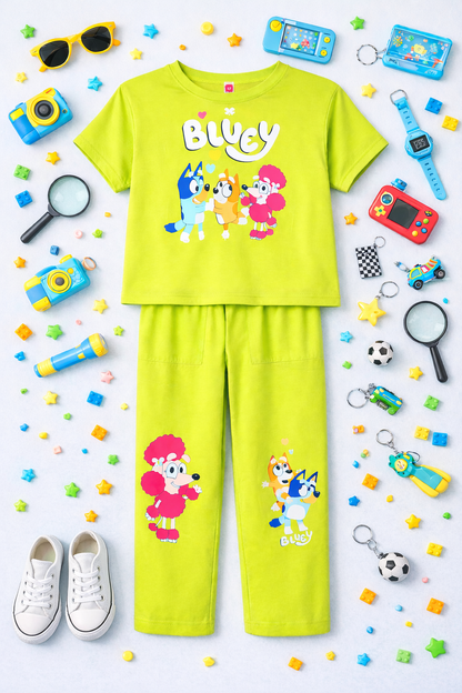 Cartoon Characters Pajama Set