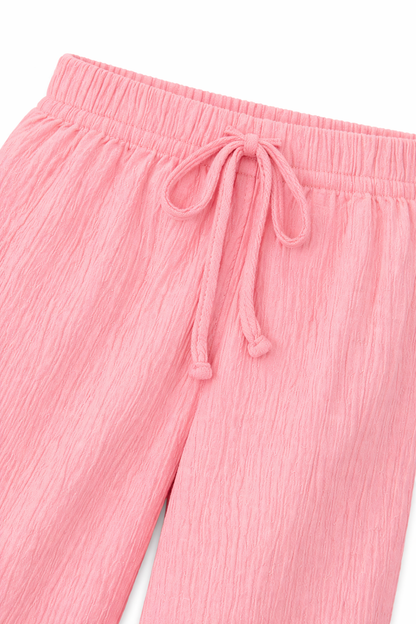 Pink Blossom Crepe Co-Ord Set