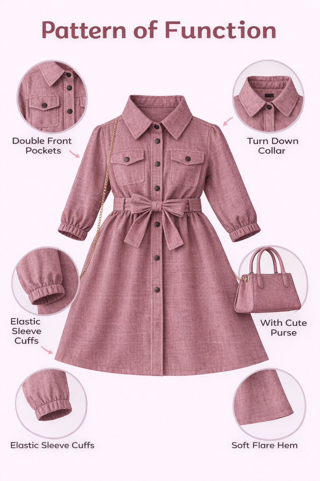 Girls Classy Dress with Sling