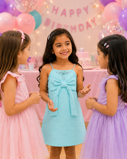 Sky Blue Party Dress