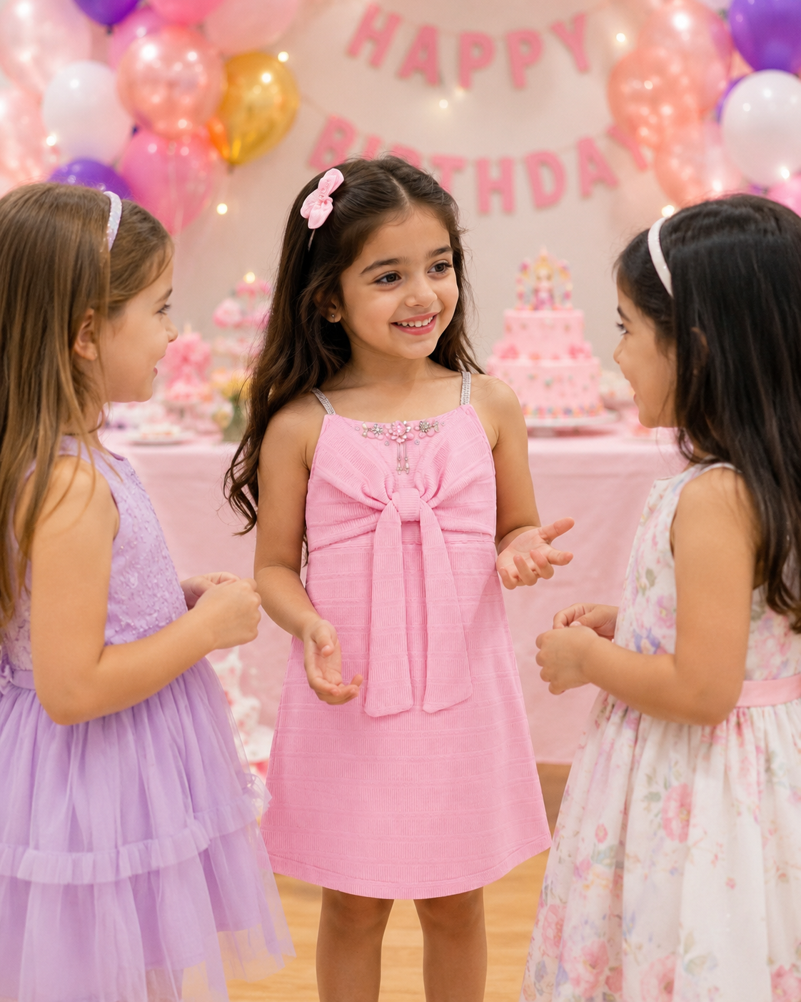Baby Pink Party Dress