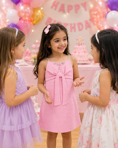 Baby Pink Party Dress