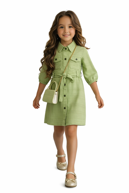 Girls Classy Dress with Sling