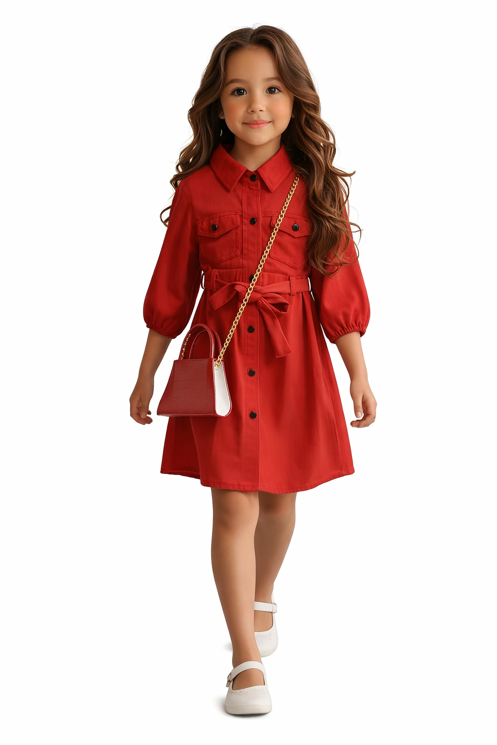 Girls Classy Dress with Sling