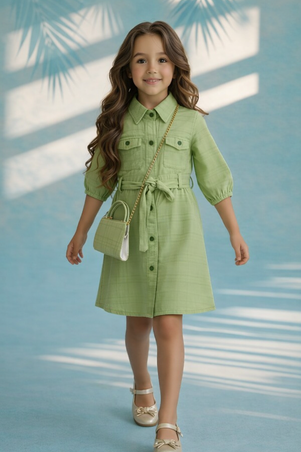 Girls Classy Dress with Sling