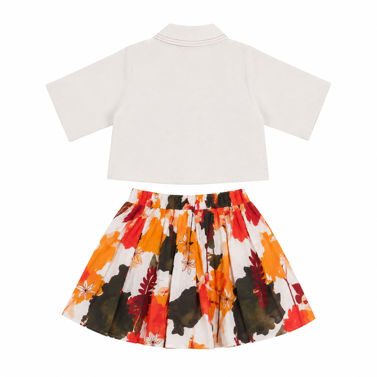 Girls Skirt Top with Designer Shrug | Ages 1–8 Years Pattern 02