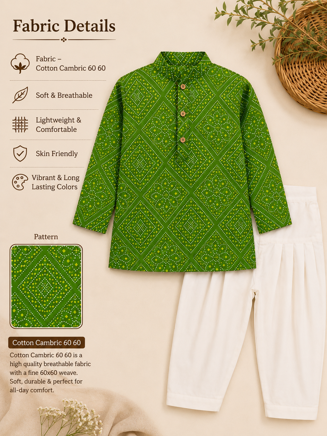 Traditional Kurta Pajama Set for Boys