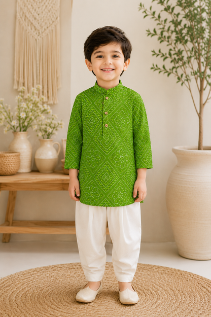 Traditional Kurta Pajama Set for Boys