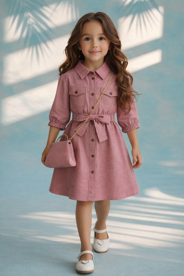 Girls Classy Dress with Sling